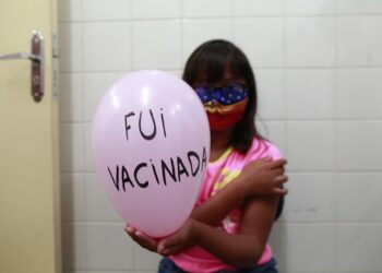 Em Valinhos 15% das crianças de 5 a 11 anos receberam a primeira dose contra a Covid. Foto: Leandro Ferreira/Hora Campinas