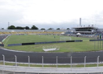 Estádio Alfredo Chiavegato, em Jaguariúna: protocolo de acesso foi definido pela FPF e pelo Plano São Paulo Foto: Ivair de Oliveira/PMJ/Divulgação