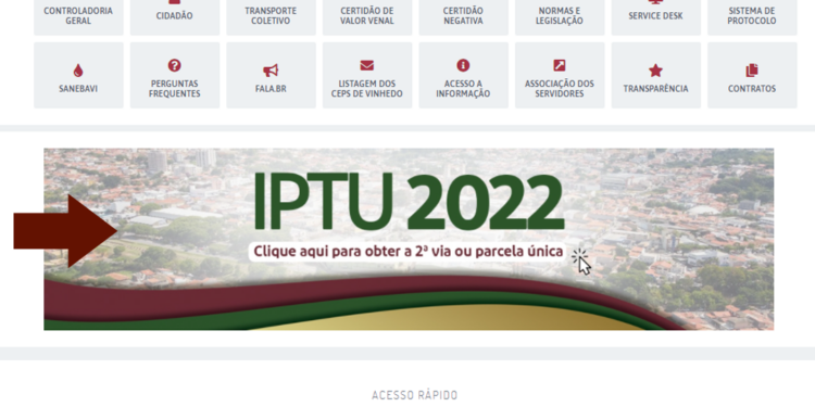 Vinhedo oferece 10% de desconto para pagamento do IPTU à vista