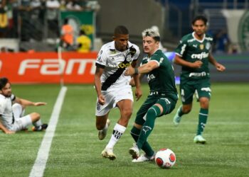 Lance de Palmeiras x Ponte, nesta quarta-feira (26): time de Campinas não conseguiu competir. Fotos: Ponte Press/Álvaro Jr.