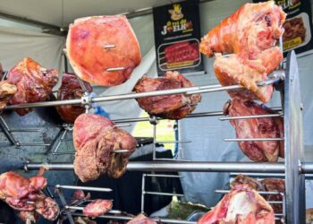 São muitas as variedades de carnes suínas disponíveis no Festival do Torresmo. Foto: Divulgação