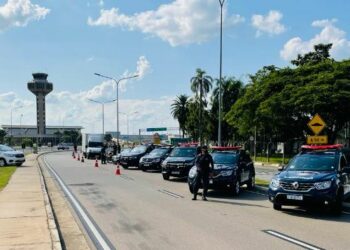 GM monta bloqueio em operação contra o crime na região de Viracopos