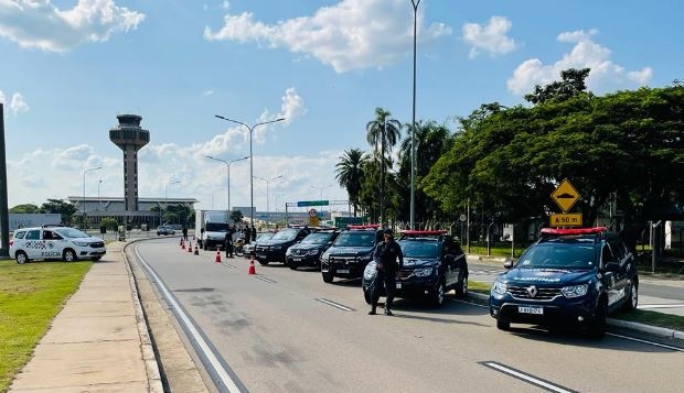 GM monta bloqueio em operação contra o crime na região de Viracopos