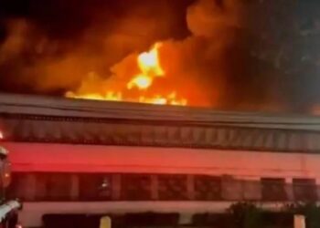 Incêndio destruiu Cinemateca: MPT e Bombeiros desenvolvem programa para prevenção de incêndios em prédios públicos - Foto: Reprodução/Twitter