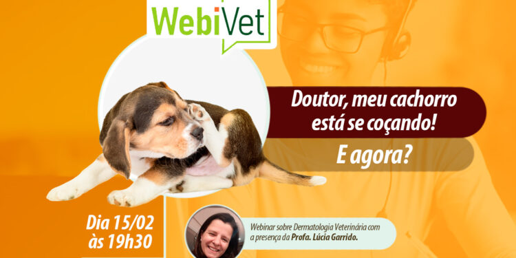 Faculdade promove webivet gratuito sobre coceira em cães