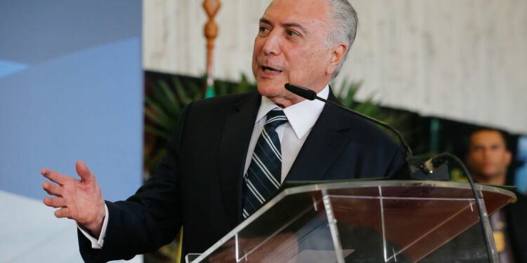 O ex-presidente Michel Temer, que acabou sendo absolvido no processo de corrupção. Foto: Agência Brasil