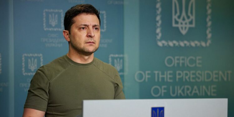Zelensky: “estamos à espera que a Otan esteja pronta para acolher, ver e ter a Ucrânia". Foto: Reprodução