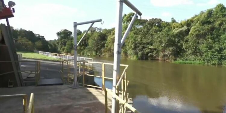 Captação no Rio Atibaia: problemas com rede de energia. Foto: Reprodução