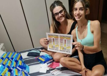 Janaina Dias Gomes e Flávia de Oliveira, voluntárias do Projeto Irmãs de Sangue. Foto: Divulgação