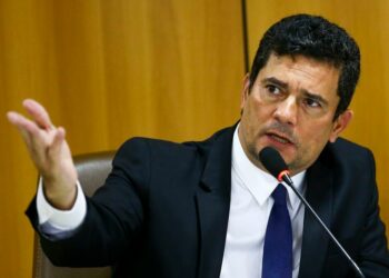 Sergio Moro: ex-ministro da Justiça gerou tensão no União Brasil após deixar o Podemos Foto: Marcelo Camargo/Agência Brasil