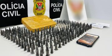 Apreensão de 235 pinos de cocaína: ação ocorreu em Paulínia durante cumprimentos de mandados pela Polícia Civil - Foto: Divulgação