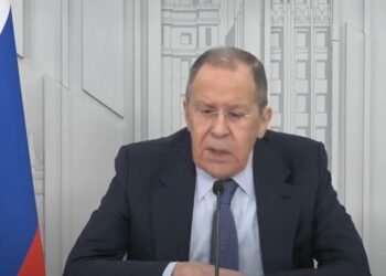 O ministro dos Assuntos Estrangeiros russo, Sergei Lavrov: advertência e ameaça nuclear - Foto: Reprodução YouTube