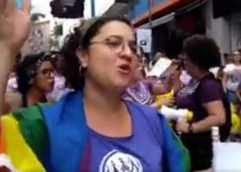 Manifestação de mulheres em 2018, em Campinas. Foto: Arquivo