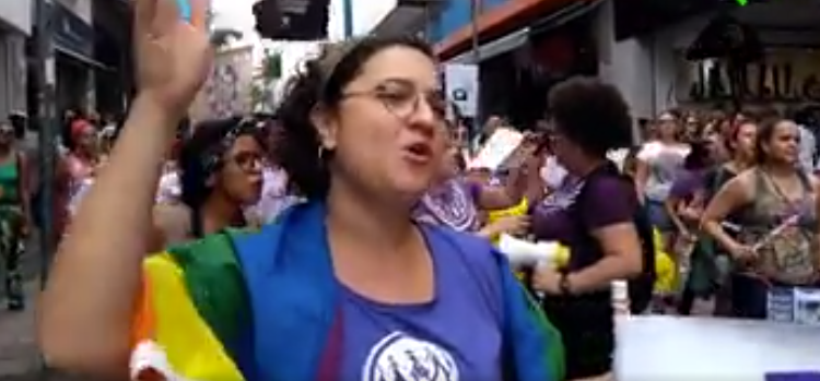 Manifestação de mulheres em 2018, em Campinas. Foto: Arquivo
