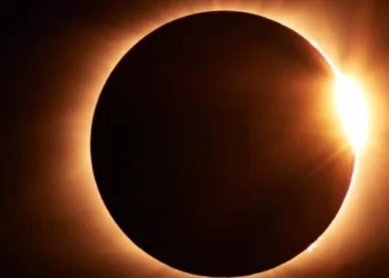 O eclipse só poderá ser observado, a olho nu, por quem estiver na parte sul da América do Sul. Foto: Nasa/Divulgação