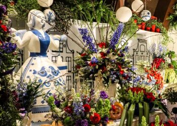 Exposição de arranjos florais: evento em Holambra volta em 2022  - Foto: Juliana Lazarini/Divulgação