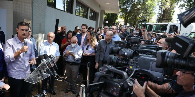 O governador Rodrigo Garcia cumpriu agenda de compromissos em Campinas nesta segunda-feira. Fotos: Divulgação/Governo SP