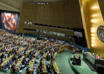 Assembleia Geral da ONU durante a Sessão Especial de Emergência sobre a Ucrânia na qual membros votaram pela suspensão dos direitos da Federação Russa no Conselho de Direitos Humanos - Foto:  UN Photo/Manuel Elias/ONU News