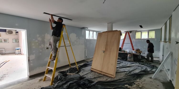 Avança em etapas a reforma do hospital municipal em Hortolândia