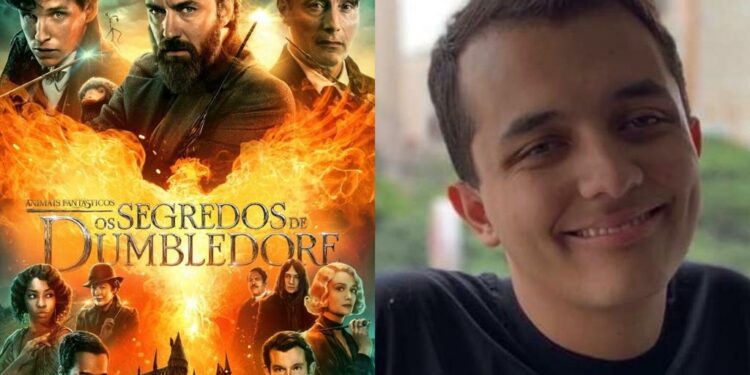 Apaixonado pelo universo de Harry Potter, o jovem jornalista Rafael Martins vai conferir a estreia do filme “Animais Fantásticos: Os Segredos de Dumbledore”, nesta quinta-feira (14), em Campinas. Fotos: Divulgação
