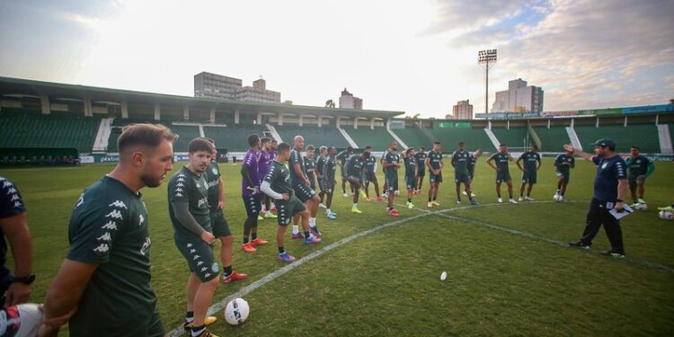O Guarani realizou na última quarta-feira (20) o último treinamento antes do duelo contra o Grêmio. Fotos: Thomaz Marostegan/Guarani FC