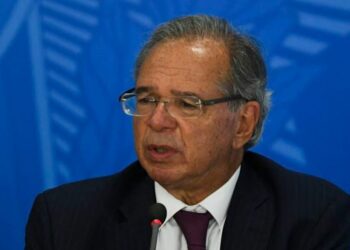 O ministro da Economia Paulo Guedes: positivo para Covid, cancelou os compromissos presenciais - Foto: Ministério da Economia