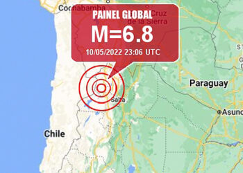 Região da Argentina onde ocorreu o tremo de 6,8 na escala Richter