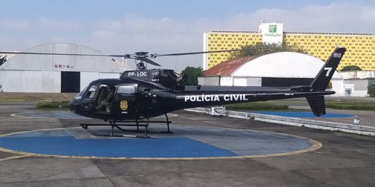 Após manutenção e adesivação, a aeronave começou a ser utilizada em operações policiais e transporte de órgãos Foto: Divulgação