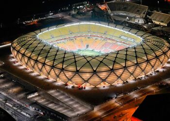 A Arena da Amazônia será o palco do duelo entre Guarani e Vasco, na próxima quinta-feira (19), às 21h30, pela 8ª rodada do Campeonato Brasileiro da Série B. Foto: Divulgação