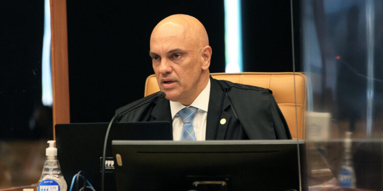 O ministro do STF Alexandre de Moraes:: alvo de ação do presidente Jair Bolsonaro. Foto: STF