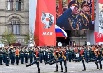 Desfile no Dia da Vitória, na Praça Vermelha, em Moscou. Foto: en.kremlin.ru/