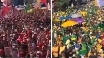 Manifestações na capital paulista foram divididas entre apoiadores de Lula e de Bolsonaro