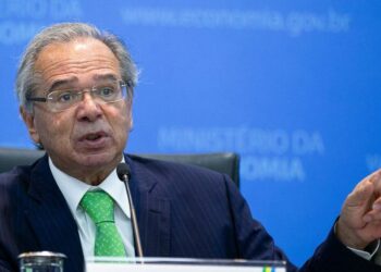 O ministro Paulo Guedes: governo  pode apresentar uma versão "mais enxuta" da Reforma Tributária - Foto: Whashington Costa/Ministério da Economia
