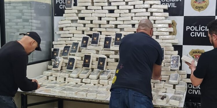 A droga pode ser usada também para fabricação de crack e cocaína. Foto: Polícia Civil/Divulgação