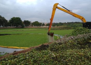 Hortolândia dá sequência à limpeza de lagoas no Jardim Amanda. Foto: Divulgação