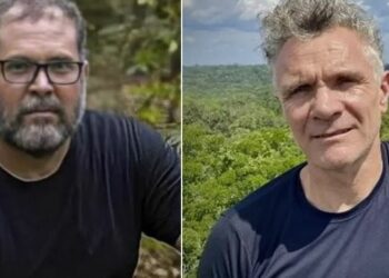 O indigenista Bruno Araújo Pereira e o jornalista inglês Dom Phillips foram assassinados. Foto: Redes Sociais/Reprodução