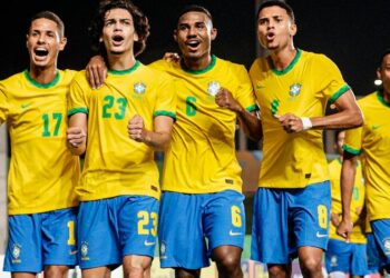Seleção brasileira sub-20 de futebol masculino venceu o Uruguai na noite desse domingo por 7 a 0 - Foto: Pedro Vale/CBF