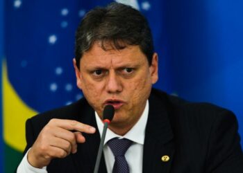O governador paulista Tarcísio de Freitas recebeu alta após cirurgia. Foto: Marcelo Camargo/Agência Brasil