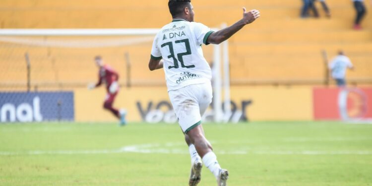 Rodrigo Andrade, autor do primeiro gol do Guarani em Novo Horizonte. Fotos: Guilherme Veiga/Especial para Guarani FC
