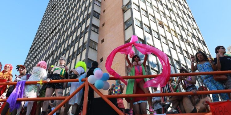 Parada do Orgulho LGBT: sucesso após dois anos de suspensão pela pandemia. Foto: Leandro Ferreira/Arquivo
