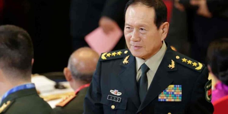 Wei Fenghe, o ministro da Defesa da China: relações tensas. Foto: Reprodução