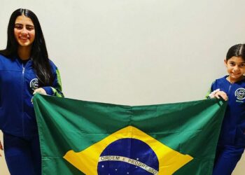 Manuela e Olívia defenderam o Brasil no Sul-Americano e garantiram vaga no Pan. Fotos: Divulgação