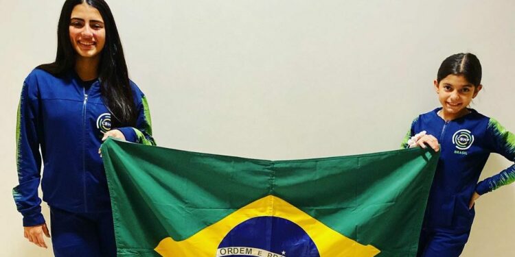 Manuela e Olívia defenderam o Brasil no Sul-Americano e garantiram vaga no Pan. Fotos: Divulgação