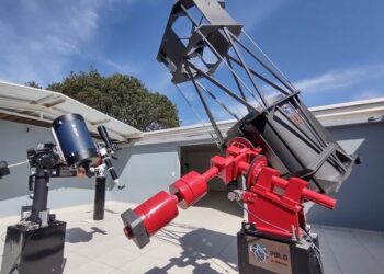 Telescópio do Polo Astronômico de Amparo: inscrições para curso estão abertas - Foto: Divulgação