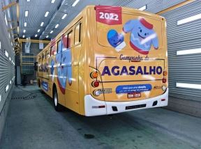 Campanha do Agasalho Transurc: mais de 18 mil peças já doadas - Foto: Divulgação/Transurc