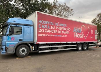 A carreta de mamografias permanecerá estacionada em Nova Odessa na próxima semana. Foto: Divulgação