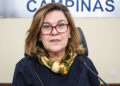 A vereadora Débora Palermo conduziu a sessão ordinária da última quarta-feira e deverá ficar à frente da Casa de Leis: ela é a primeira vice-presidente do Legislativo Foto: Divulgação/Câmara