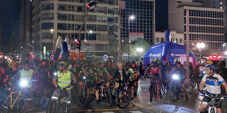 A 1ª edição do passeio,emjulho, contou com a participação de cerca de 500 ciclistas. Foto: Divulgação