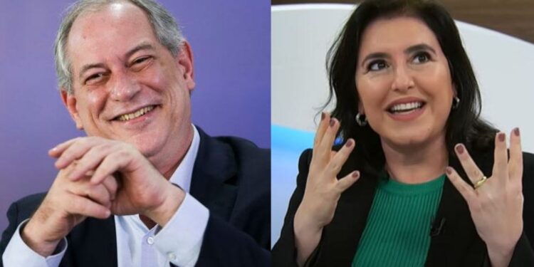 Ciro Gomes, do PDT, e Simone Tebet, do MDB: candidatos à presidência nas eleições de 2022 - Fotos: Divulgação