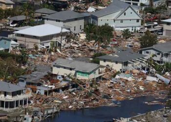 O Ian é considerado um dos maiores furacões que já passaram pela costa da Flórida. Foto: Reprodução